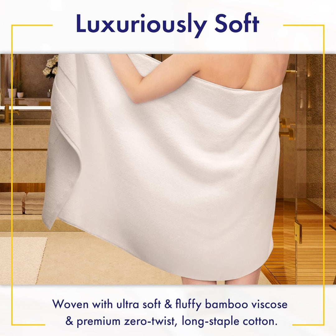 Ultra Soft Bamboo Viscose Bath Towels | 6-Piece Luxury 700 GSM Set – Super Absorbent & Quick Drying