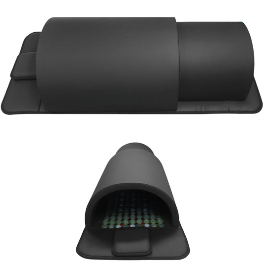 Portable Infrared Sauna Dome 1300W Near Zero EMF  Full Body Dry Sauna with Jade Stones for Home