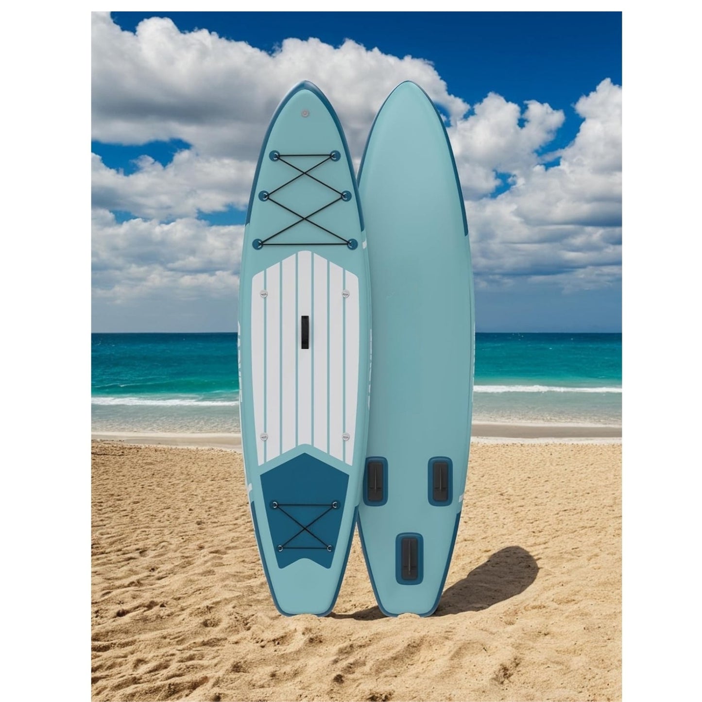 Inflatable Stand Up Paddle Board 10’6” | SUP with Premium Accessories, Non-Slip Deck & Carry Bag