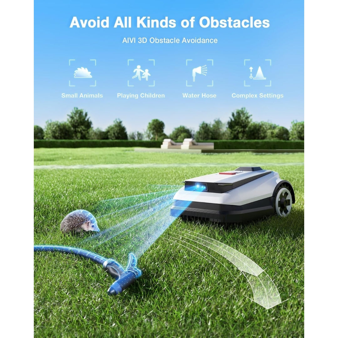 A2500 RTK Robot Lawn Mower with LiDAR RTK+Vision, Dual Blades, Edge Precision & 50% Slope Capability