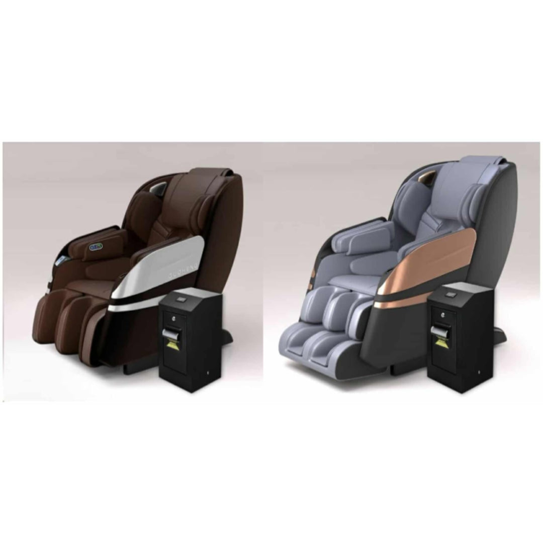 Serenity Royale Full-Body Massage Chair Zero Gravity, SL Track, Smart App Control, Cash & QR Payment