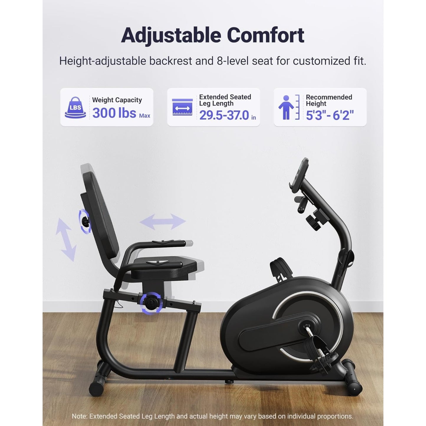 Exercise Bike for Home with Bluetooth App, LCD Display, Heart Rate Monitor & Magnetic Resistance
