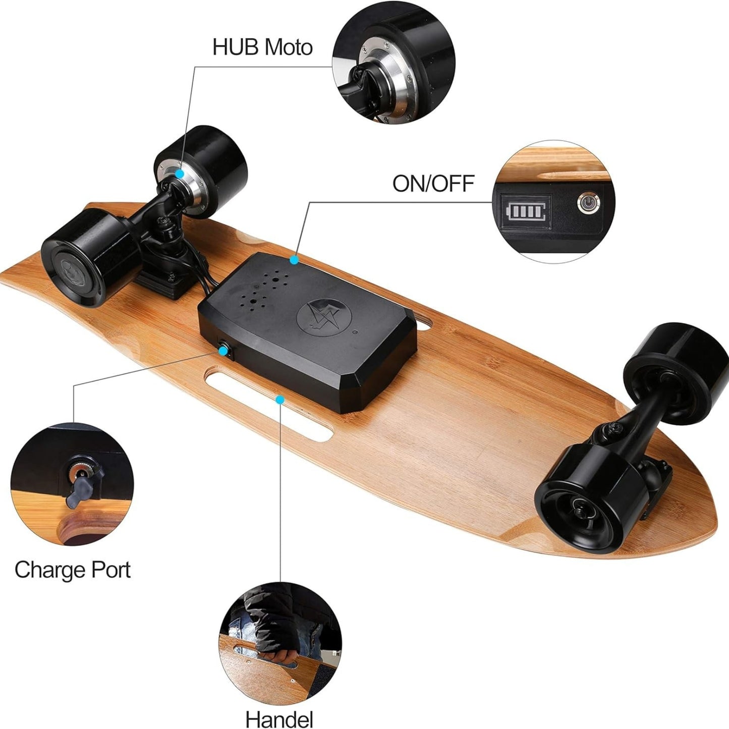 electric-skateboard-with-remote-700w-hub-motor-16-7-mph-8-2-miles-range-3-speed-modes