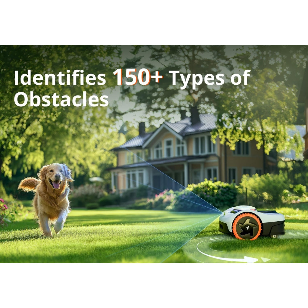 i105N Robot Lawn Mower 1/8 Acre | RTK+Vision Mapping, Wire-Free, Quiet, Smart APP Control