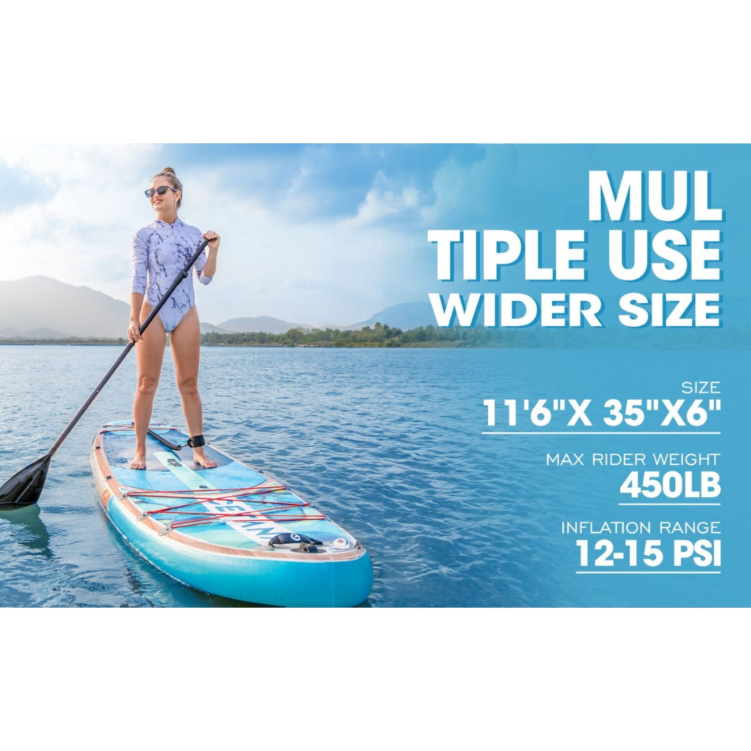 CETANA PIPPLE STD 11’6” Inflatable Stand Up Paddle Board SUP with Accessories – 450lbs Capacity
