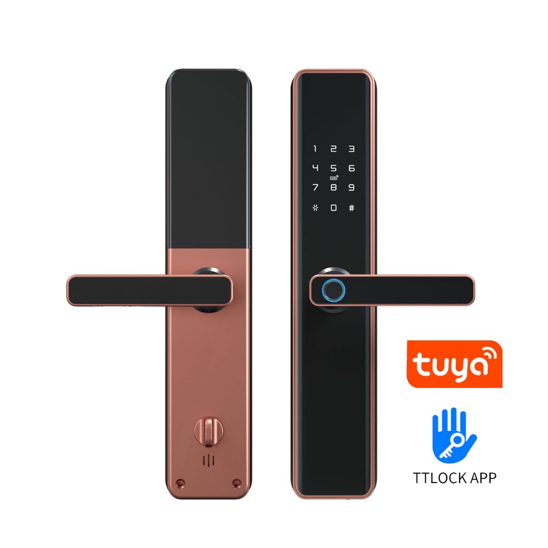 High Quality Smart Fingerprint Door Lock  7 Unlock Methods, Silent Design, Wi-Fi App Control for Apartments, Hotels & Homes