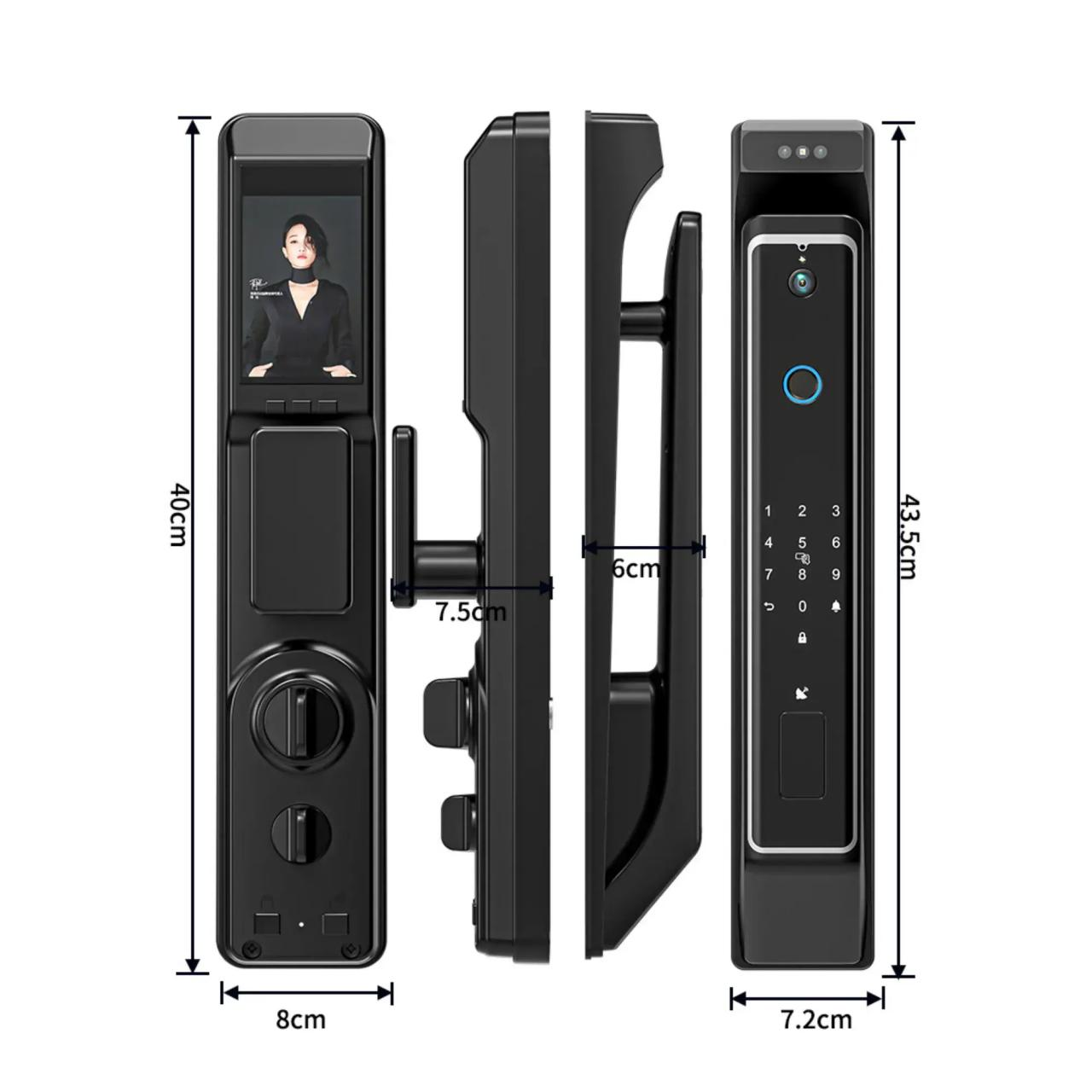 Tuya Smart Lock 3D Face Recognition, Fingerprint & WiFi App Control Next-Gen Home Security