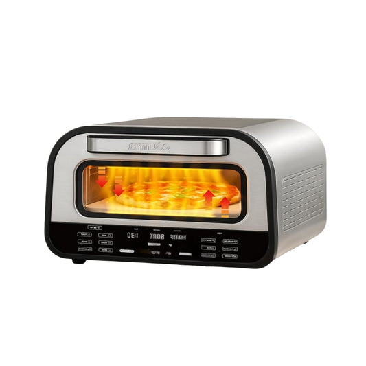 Indoor Pizza Oven Air Fryer Toaster 1800W – Countertop Multi-Cooker with Pizza Stone & 6 Presets